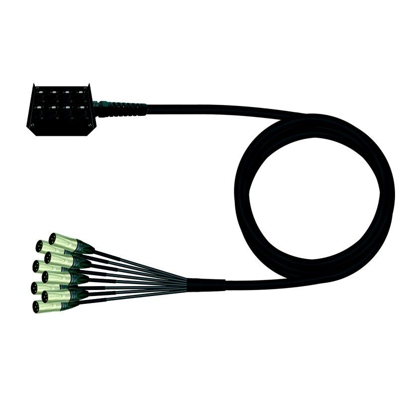 8/0 Stagebox s bičem-rozpletem Amphenol (10-20m)