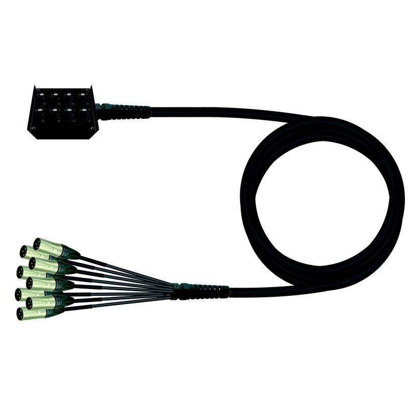 8/0 Stagebox s bičem-rozpletem Amphenol (10-40m)
