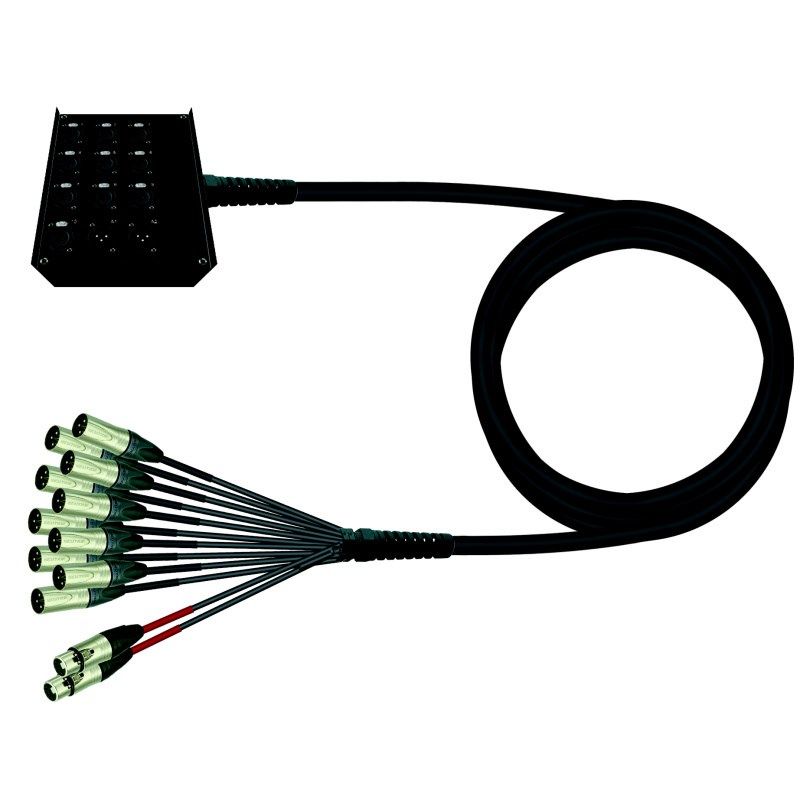 10/2 Stagebox s bičem-rozpletem Neutrik (10-40m)