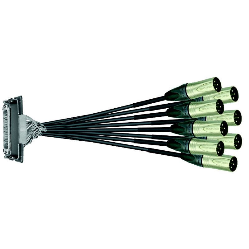 Multipin-vestavný-systém na rozplet-bič (Amphenol, Neutrik) 8/0