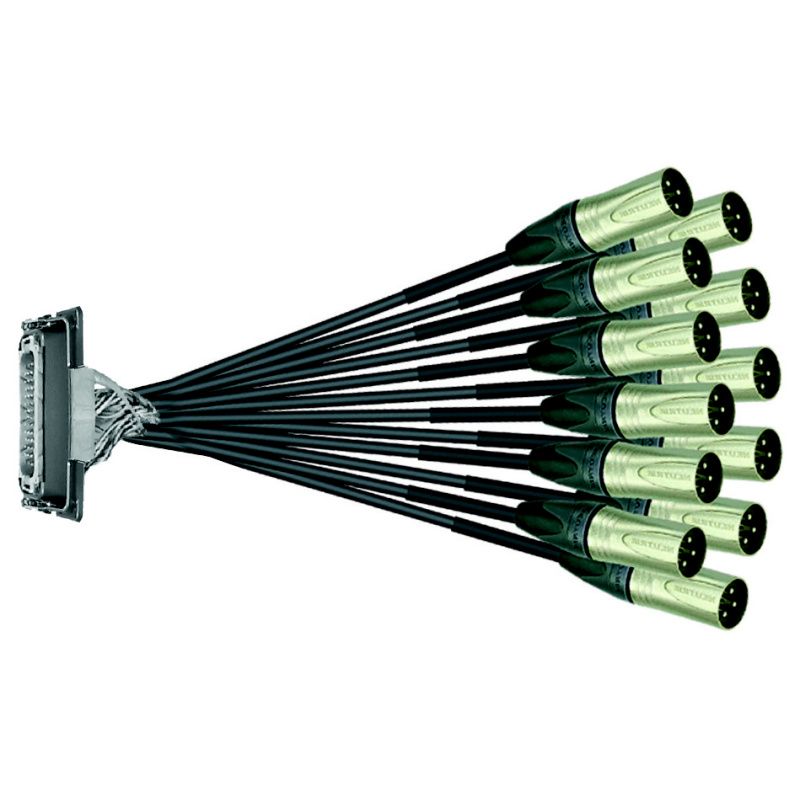 Multipin-vestavný-systém na rozplet-bič (Amphenol, Neutrik) 12/0