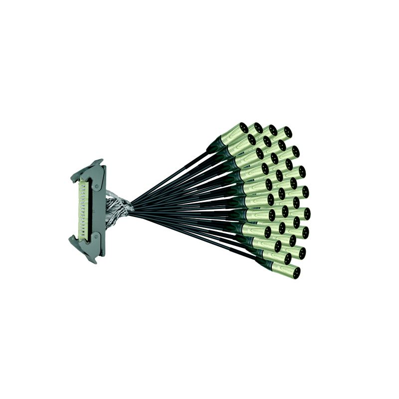 Multipin-vestavný-systém na rozplet-bič (Amphenol, Neutrik) 32/0