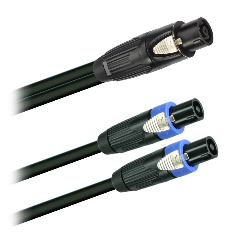 Reproduktorový OFC kabel  2x 4x2,5 mm2   Speakon NLT8FX-BAG -2x Speakon NLT4FX-BAG Neutrik   délka 1,5 m