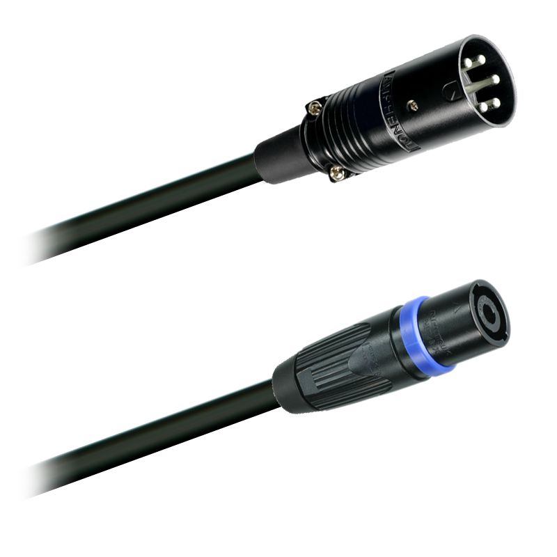 Reproduktorový OFC kabel  4x2,5 mm2   EP-5-12B Amphenol - Speakon NLT4MX-BAG Neutrik  (0,5m - 20m)