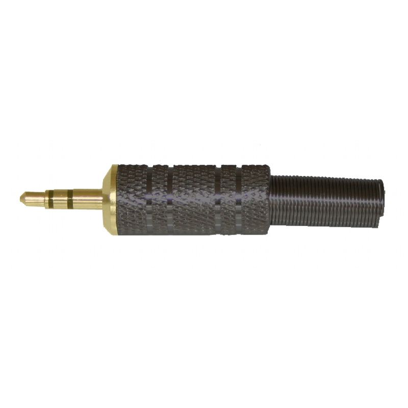 Jack-konektor 3,5 mm / stereo - zlato/černý
