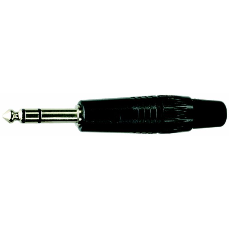 Jack-konektor 6,3mm / stereo Neutrik NP3C-BAG - černý
