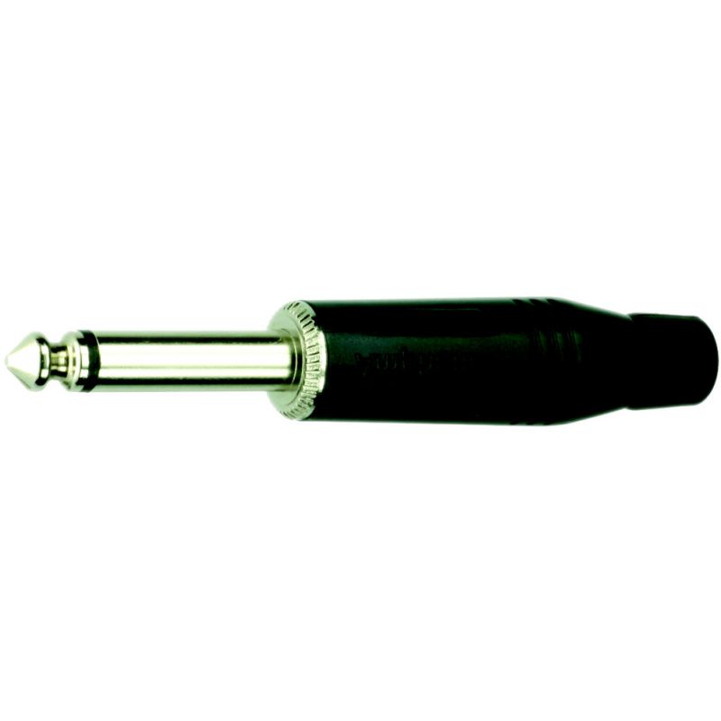 Jack-konektor 6,3mm / mono Amphenol ACPM-GB černý      