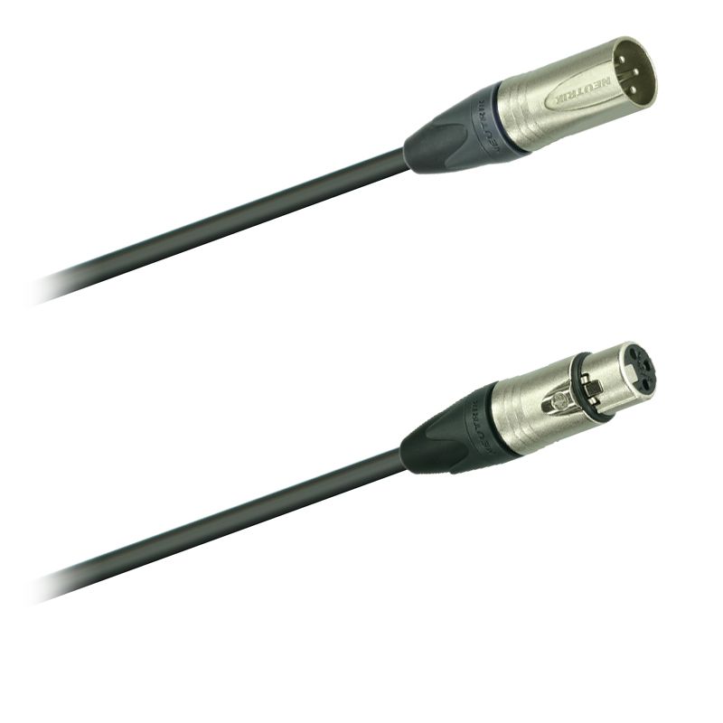 Reproduktorový kabel 2× 1,5 mm2, Neutrik NC3MXX - NC3FXX  (1,5 m - 10 m)   