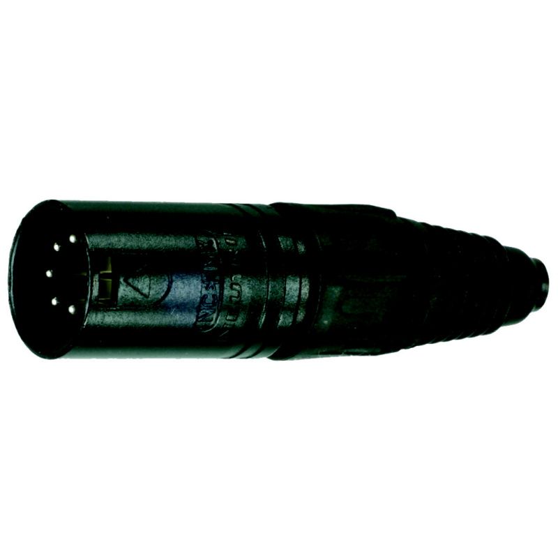 XLR-konektor / kov. Neutrik  NC5MX-BAG     černý      5-pól.        