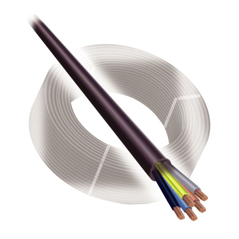 Titanex gumový-silový kabel, 5x6,0mm2  H07 RN-F..(DIN DE2828-4/HD22.4)