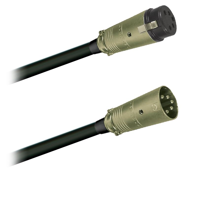 Reproduktorový kabel 5× 2,5 mm2, Amphenol EP-5-12 - EP-5-11P - 1,5 m 