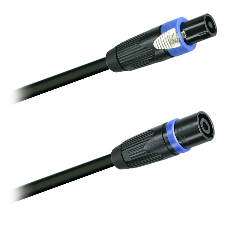 Reproduktorový gumový kabel 4x2,5 mm2   Speakon NLT4MX-BAG - Speakon NLT4FX-BAG   délka 15m