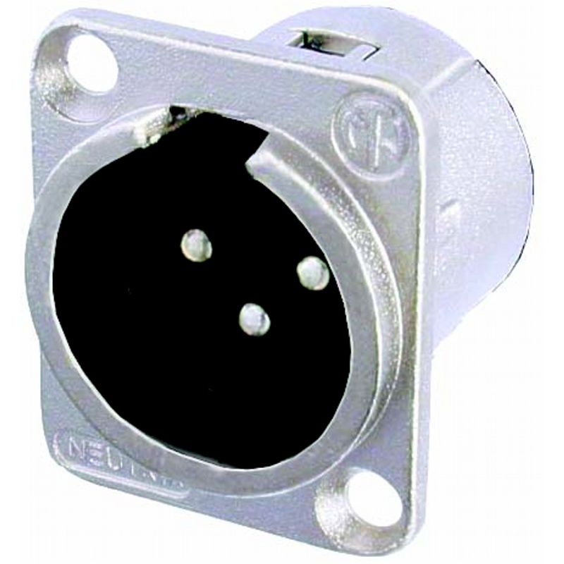 XLR-panelový-konektor / kovový Neutrik NC4MDL1           4-pólový 