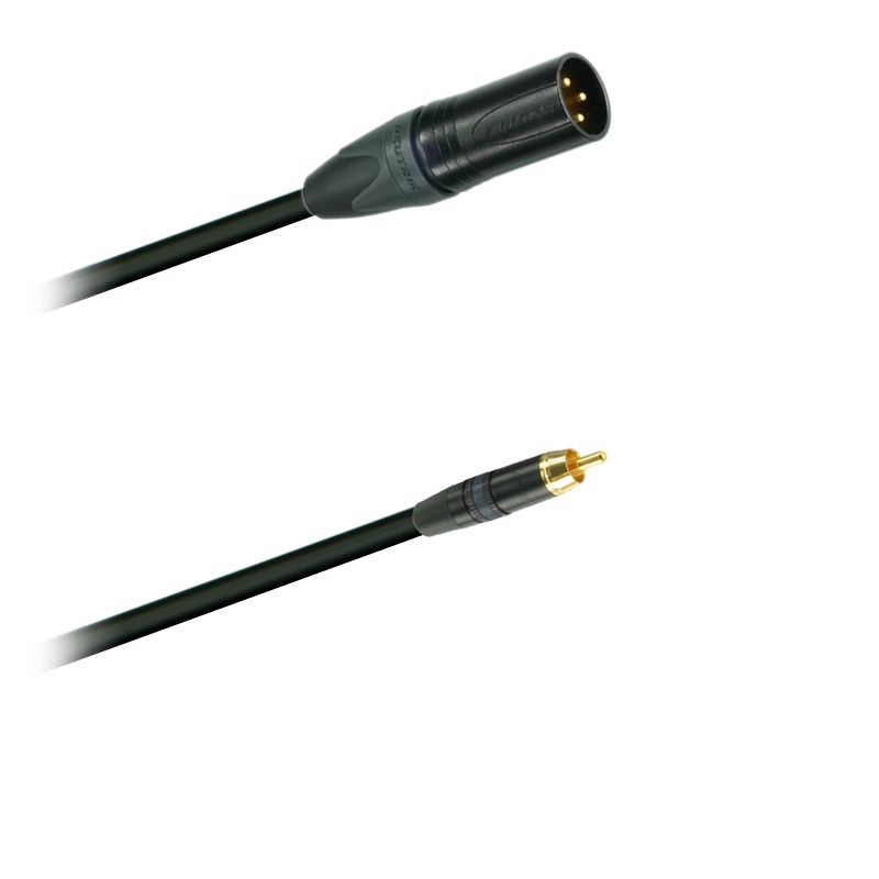 Audio-kabel, nesymetrický,  Cinch Rean NYS-373 - XLR Neutrik NC3MXX-B - 3,0 m