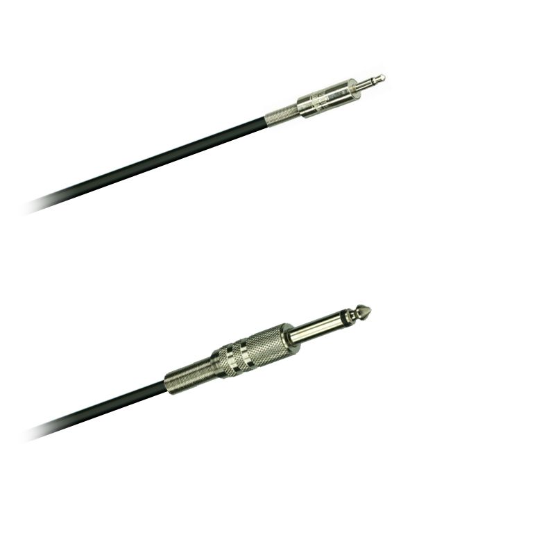 Audio kabel nesym. Jack konektor 3,5mm mono-Jack konektor 6,3mm mono (1,5 - 5m)