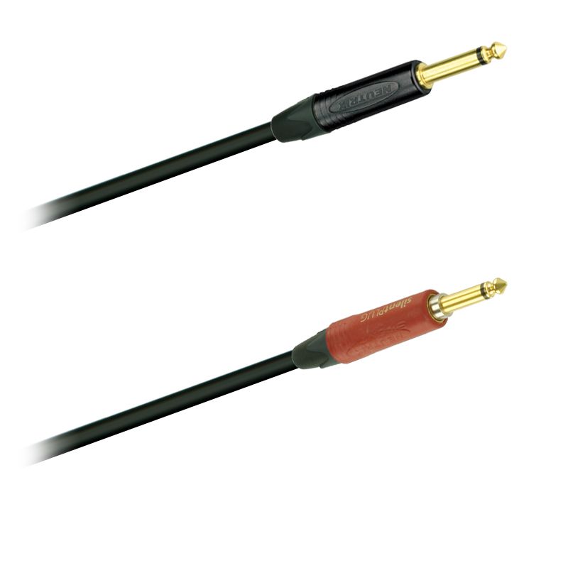 Instrument-kabel,  Jack 6,3mm / mono Neutrik NP2X-B - NP2X-AU-SILENT - 5,0 m