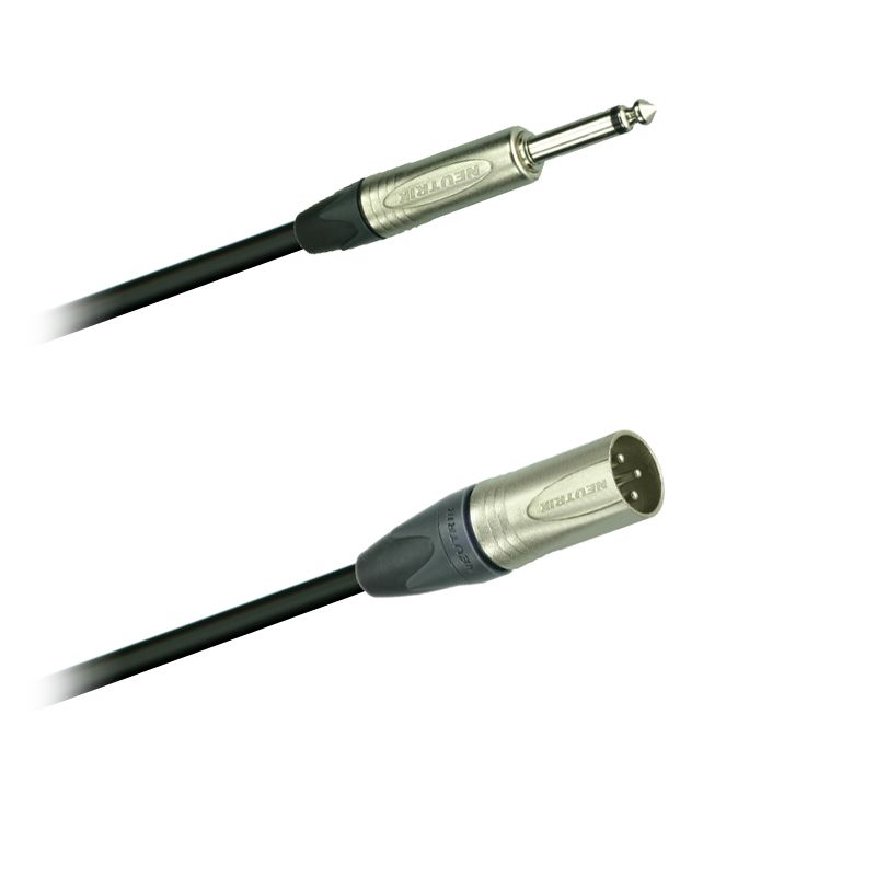 Audio-kabel, Jack Neutrik NP2X - XLR-konektor Neutrik NC3MXX - 1,5 m