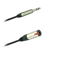 Audio prodlužovací kabel sym. Jack Neutrik NP3X 6,3mm-Jack spojka Neutrik NJ3FC6  (5,0 - 10m)
