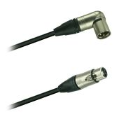 Mikrofon-kabel sym.  úhl. XLR-Neutrik NC3MRX -XLR- Neutrik NC3FXX (0,5 - 20m)
