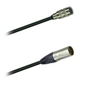 Mikrofon-kabel sym.  XLR-konektor Neutrik NC3MXX -  spojka BFS-3  (5,0 - 20m)