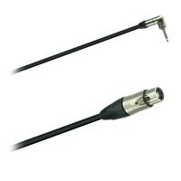 Audio kabel sym. úhl. Jack 3,5 stereo Neutrik-XLR/F Neutrik (0,5 - 5m)