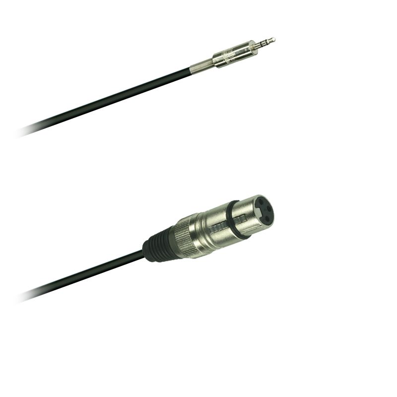 Audio kabel sym. Jack 3,5 XLR/F (1,5 - 5m)
