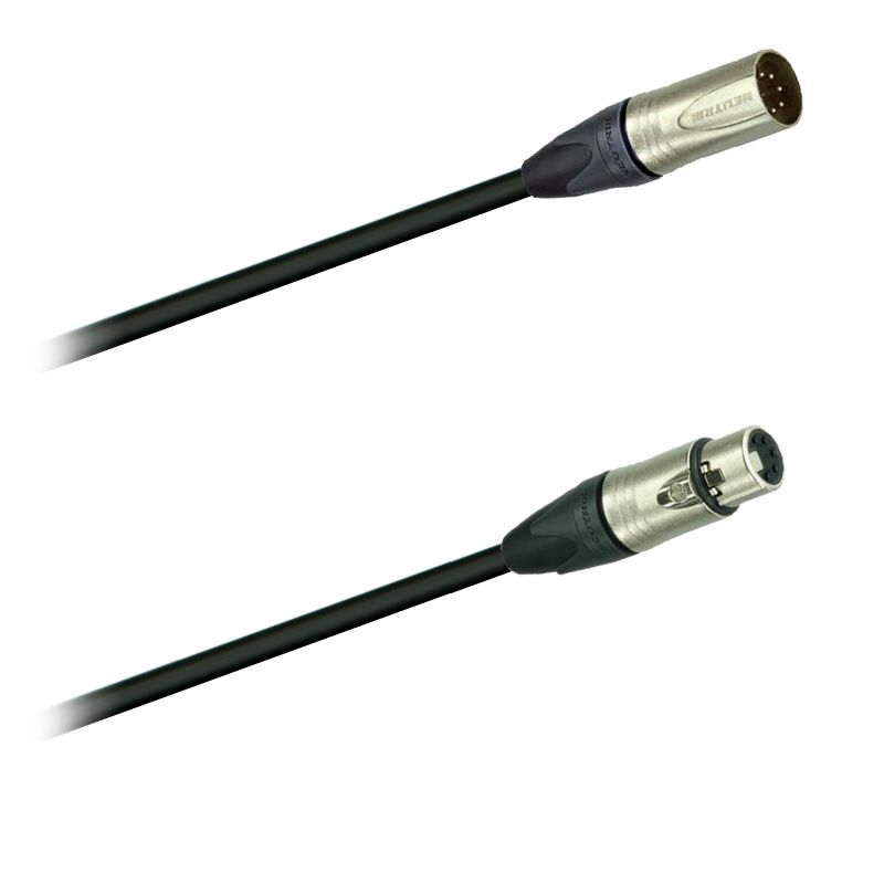 DMX - AES/EBU/110 Ohm - Kabel, XLR  Neutrik NC5MXX - XLR  Neutrik NC5FXX - 1,0 m