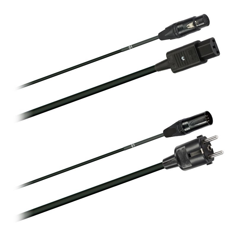 Hybridní kabel - 1x DMX/Digital-Audio + síť 3x 1,5mm2, Délka: 3m