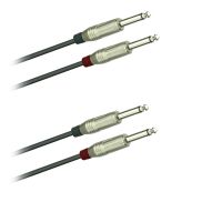 Audio kabel sym.  2x2 Jack mono Amphenol ACPM GN (1,0 - 10m)