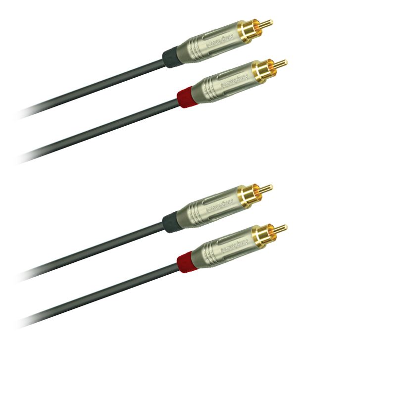 Audio-kabel, symetrický, 2 x 2 Cinch/zlatý Amphenol ACPR-SBK - 3,0 m