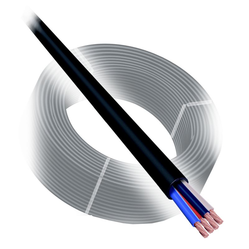 Reproduktorový kabel 4x 2,5 mm2, cívka 100m