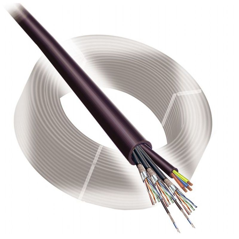 Hybrid kabel  3x Cat5e + 2x 110 Ohm-Digital-Audio + síť 3x 2,5mm2