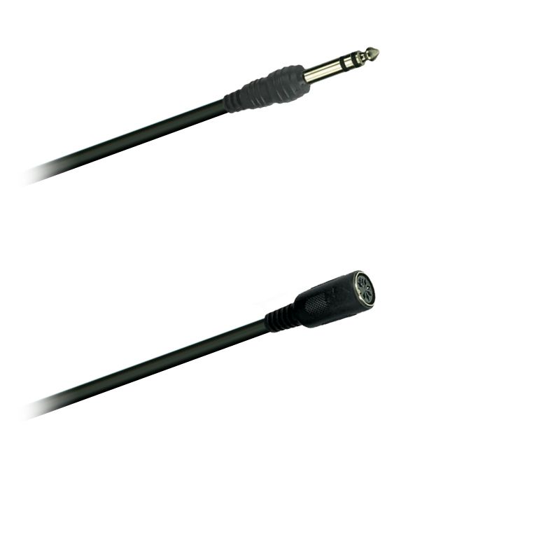 Audio adaptér kabel  Jack 6,3mm - 5 pól.DIN Norm spojka (0,15m)