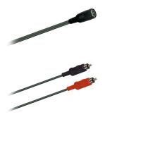 Audio adaptér kabel 5 pól. DIN-Norm spojka  - 2x Cinch moulded (0,15m)