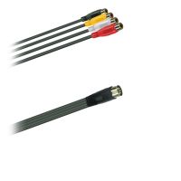 Audio adaptér kabel  5 pól. DIN-Normkonektor - 4x Cinch spojka  moulded  (0,15m)