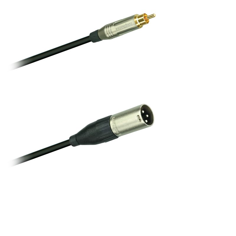 Audio adaptér kabel  Cinch Amphenol ACPR SBK - XLR Amphenol AC3M (0,2m)