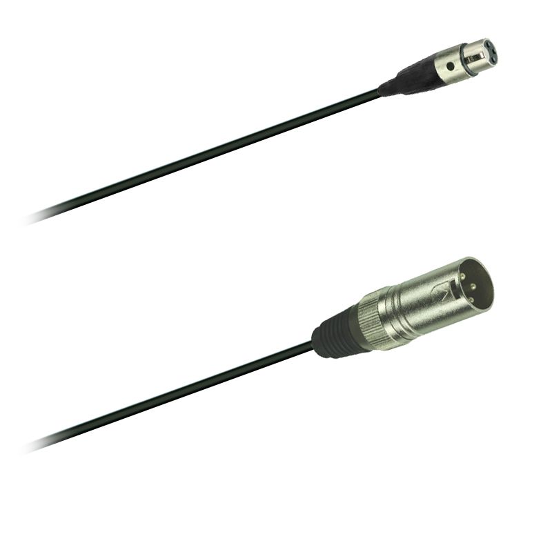 Mikrofon adaptér kabel mini XLR/F - XLR/M (0,2m)