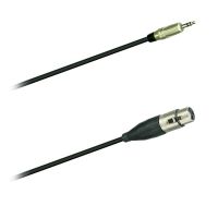 Audio adaptér kabel Jack 3,5 stereo  KM3P-XLR AC3F Amphenol (0,2m)