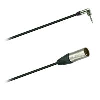 Audio adaptér kabel úhl. Jack  3,5 Neutrik NTP3RC - XLR Neutrik NC3MXX (0,2m)