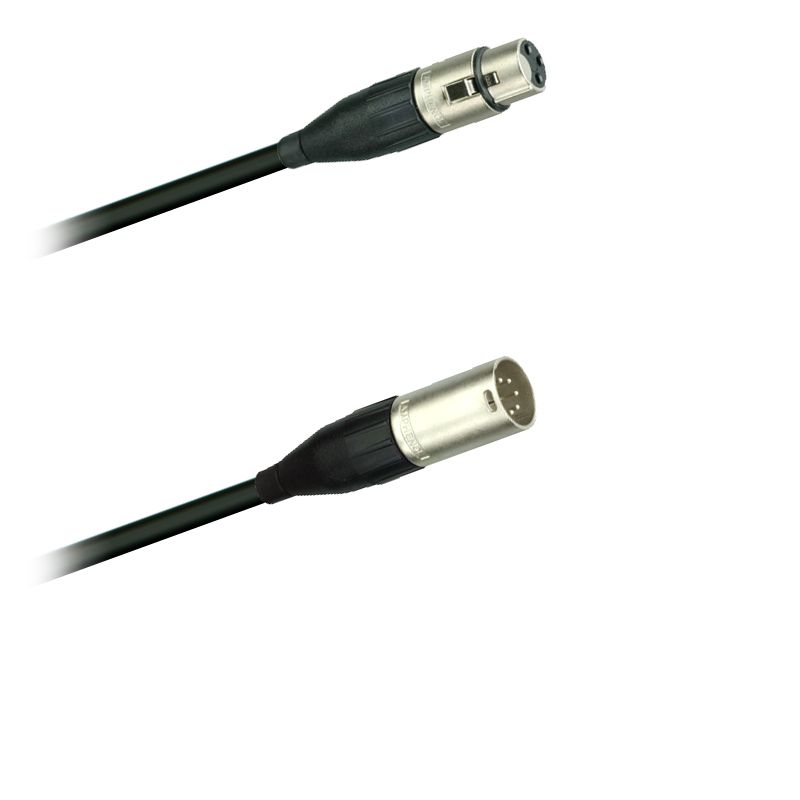DMX-Audio adaptér kabel XLR  AC5M - XLR AC3F Amphenol  (0,2 m)
