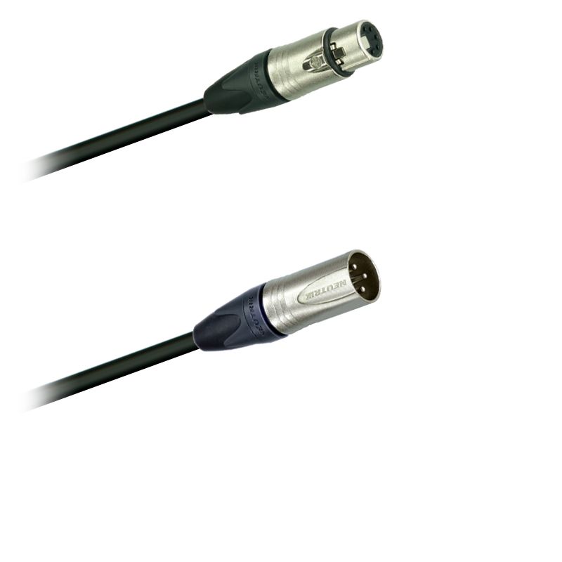 DMX Audio adaptér kabel  XLR NC3MXX - XLR  NC5FXX Neutrik (0,2m)