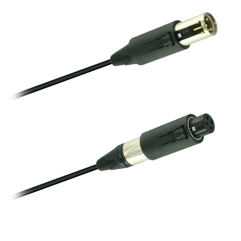 Audio adaptér kabel ConvertCon Unisex XLR Neutrik (0,2m)