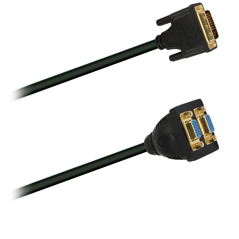 DVI-I/VGA Y Adapter kabel DVI rozdělovač